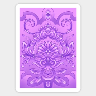 purple mandala pattern Sticker